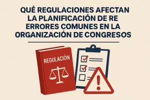 qué regulaciones afectan la planificación de Errores comunes en la organización de congresos