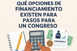 qué opciones de financiamiento existen para Pasos para planificar un congreso