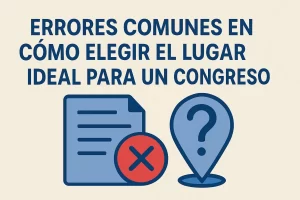 errores comunes en Cómo elegir el lugar ideal para un congreso