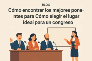cómo encontrar los mejores ponentes para Cómo elegir el lugar ideal para un congreso