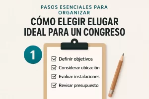 pasos esenciales para organizar Cómo elegir el lugar ideal para un congreso