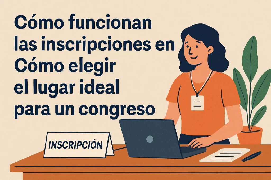cómo funcionan las inscripciones en Cómo elegir el lugar ideal para un congreso
