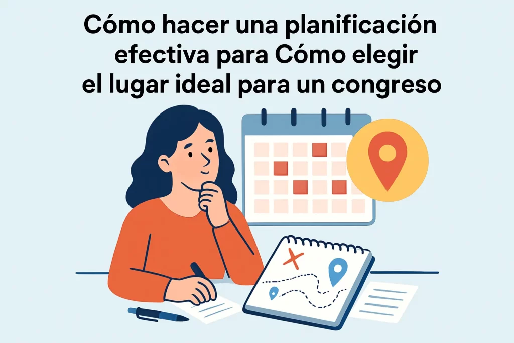 cómo hacer una planificación efectiva para Cómo elegir el lugar ideal para un congreso