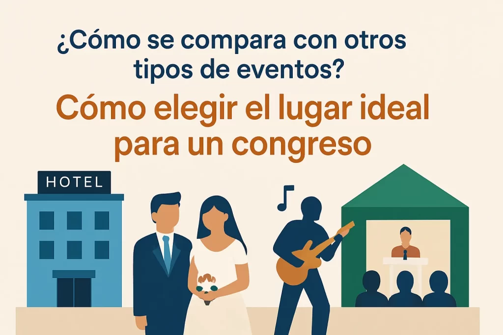 cómo se compara con otros tipos de eventos Cómo elegir el lugar ideal para un congreso