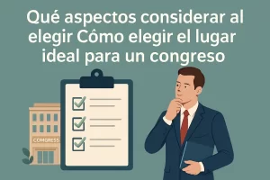 qué aspectos considerar al elegir un venue para Cómo elegir el lugar ideal para un congreso