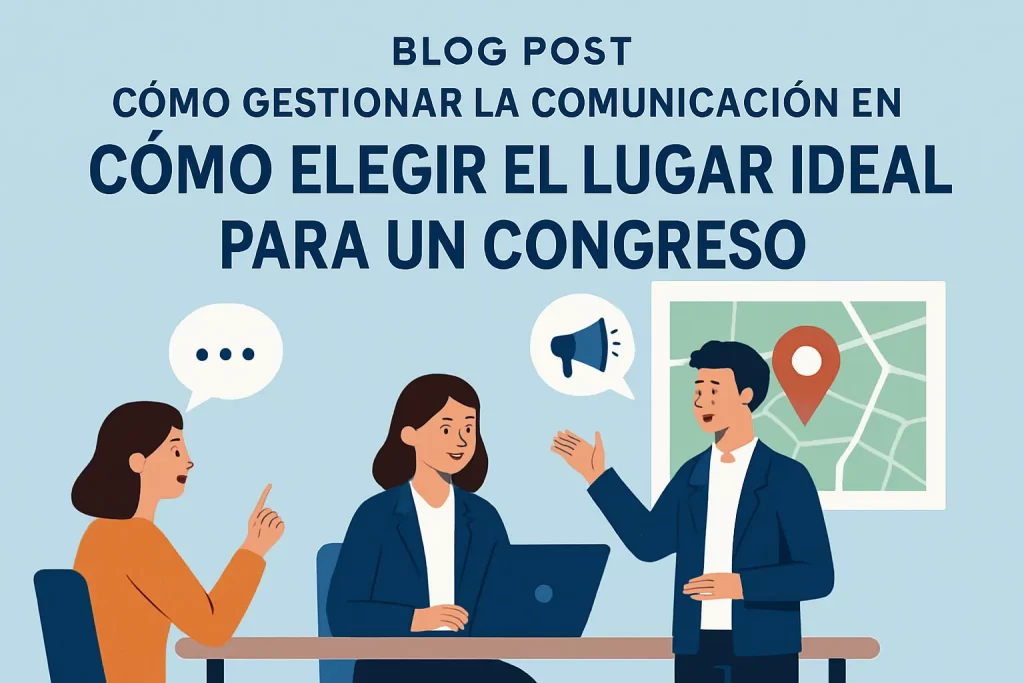 cómo gestionar la comunicación en Cómo elegir el lugar ideal para un congreso