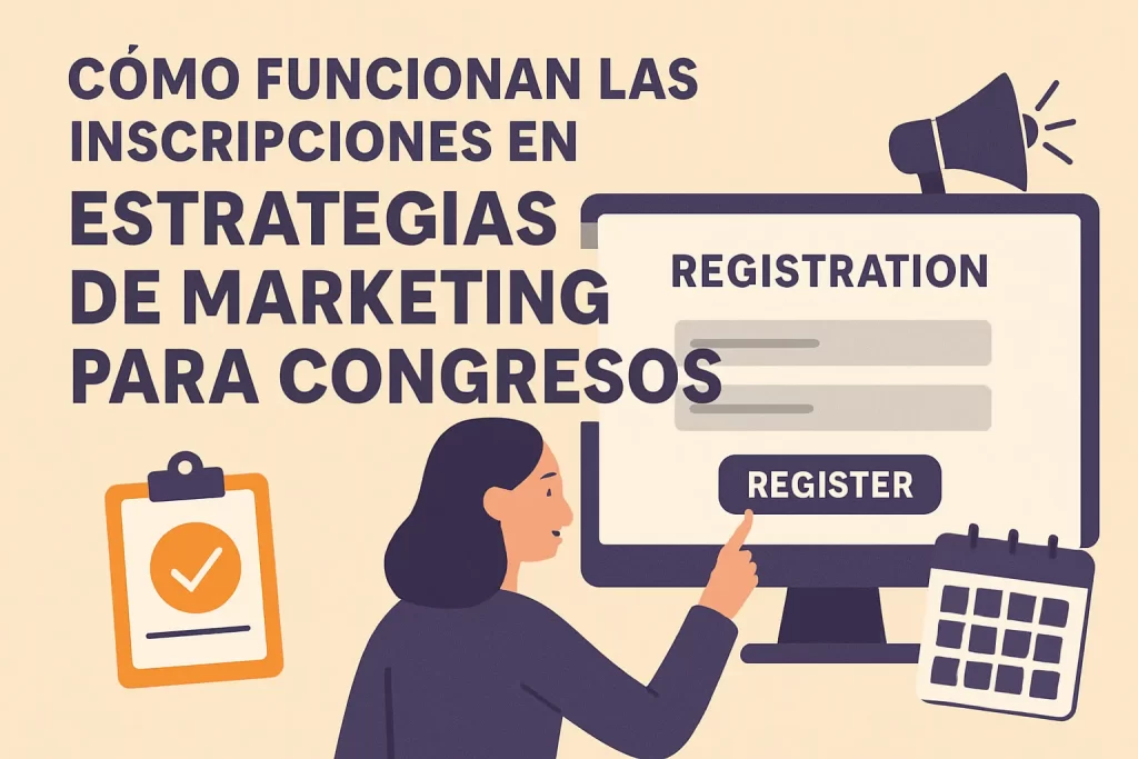 cómo funcionan las inscripciones en Estrategias de marketing para congresos