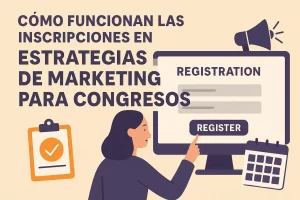 cómo funcionan las inscripciones en Estrategias de marketing para congresos