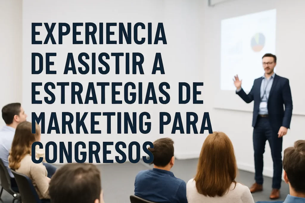 experiencia de asistir a Estrategias de marketing para congresos