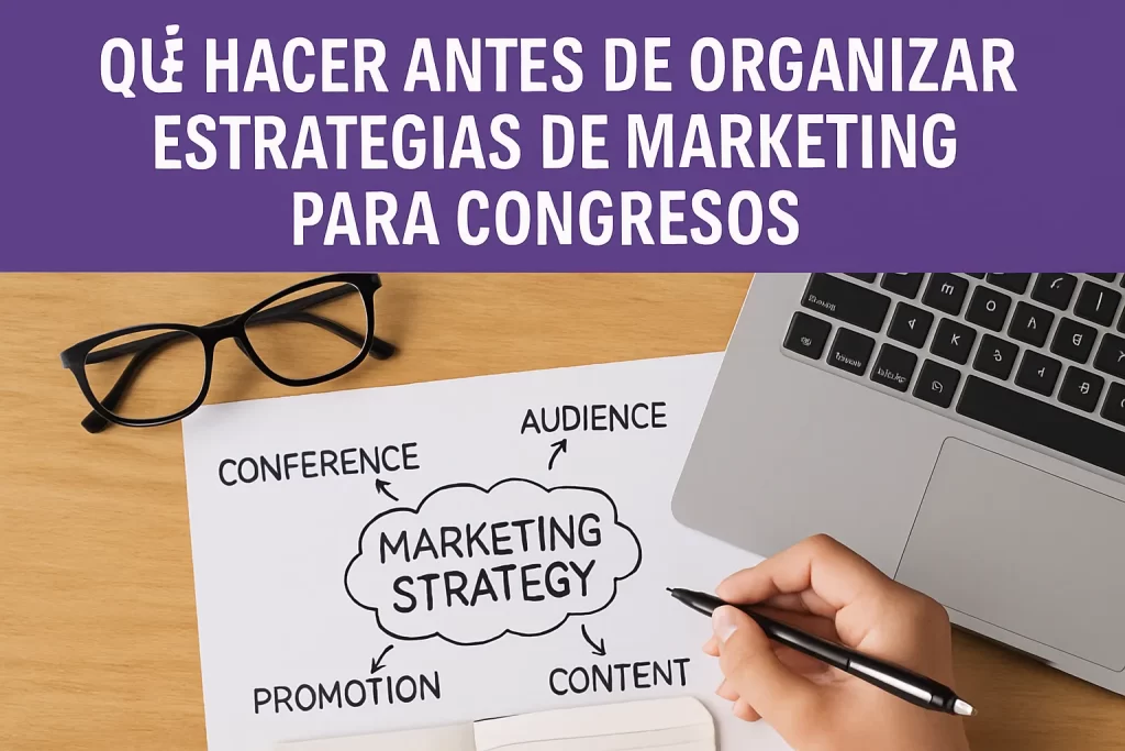 qué hacer antes de organizar Estrategias de marketing para congresos