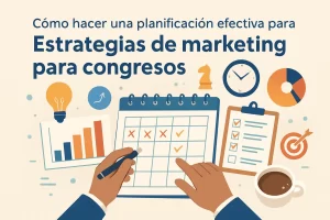 cómo hacer una planificación efectiva para Estrategias de marketing para congresos