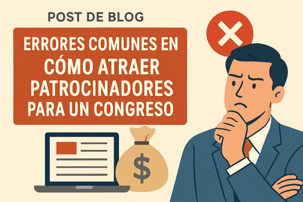 errores comunes en Cómo atraer patrocinadores para un congreso