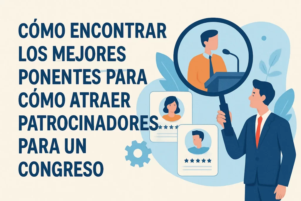 cómo encontrar los mejores ponentes para Cómo atraer patrocinadores para un congreso