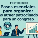 Pasos esenciales para organizar y atraer patrocinadores para un congreso exitoso