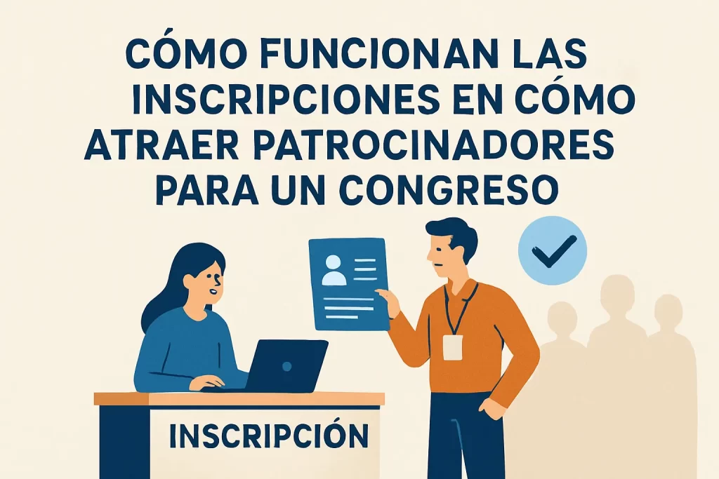 cómo funcionan las inscripciones en Cómo atraer patrocinadores para un congreso
