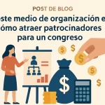 Coste medio de organización y cómo atraer patrocinadores para un congreso exitoso