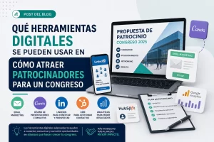 qué herramientas digitales se pueden usar en Cómo atraer patrocinadores para un congreso