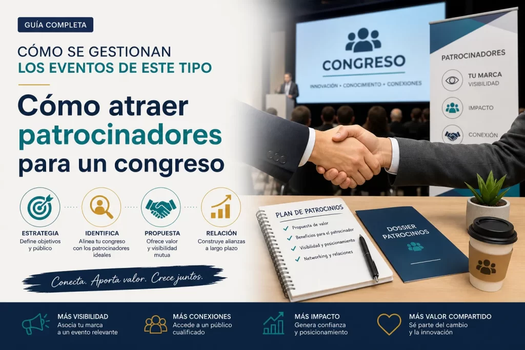 cómo se gestionan los eventos de este tipo Cómo atraer patrocinadores para un congreso