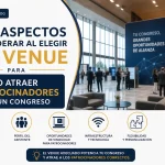 Qué aspectos considerar al elegir un venue para atraer patrocinadores en un congreso