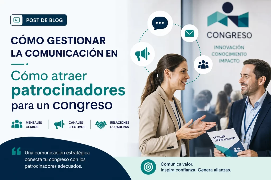 cómo gestionar la comunicación en Cómo atraer patrocinadores para un congreso
