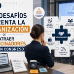 Qué desafíos enfrenta la organización al atraer patrocinadores para un congreso