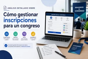 análisis detallado sobre Cómo gestionar inscripciones para un congreso
