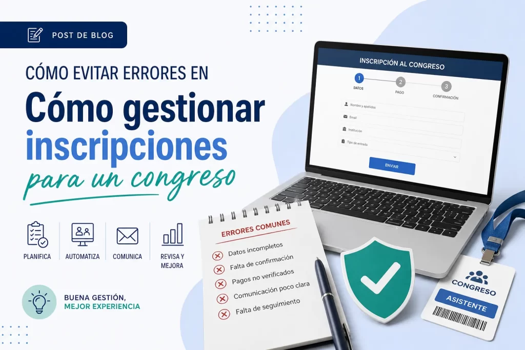 cómo evitar errores en Cómo gestionar inscripciones para un congreso