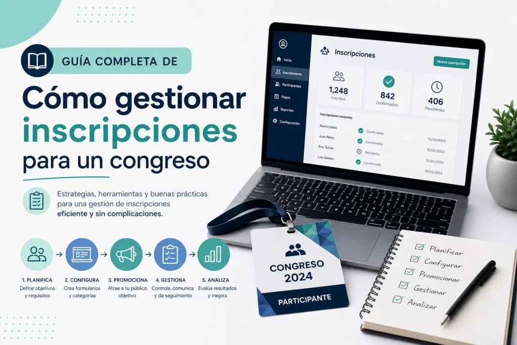 guía completa de Cómo gestionar inscripciones para un congreso