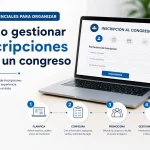 Pasos esenciales para organizar: cómo gestionar inscripciones para un congreso de forma eficaz